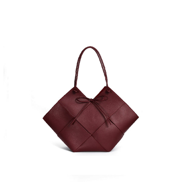 Taylor Contexture Leather Bag, Plum