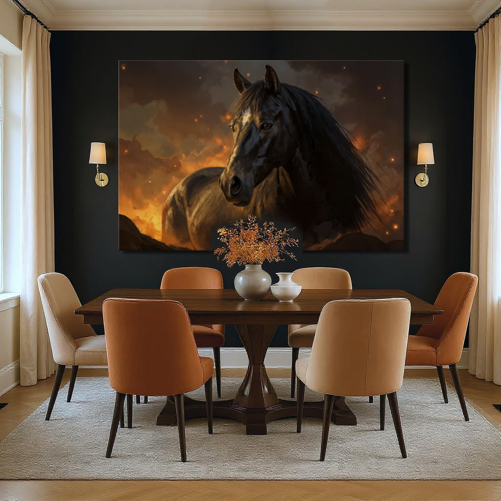 Horse Watercolor Wall Art Tailored Canvases