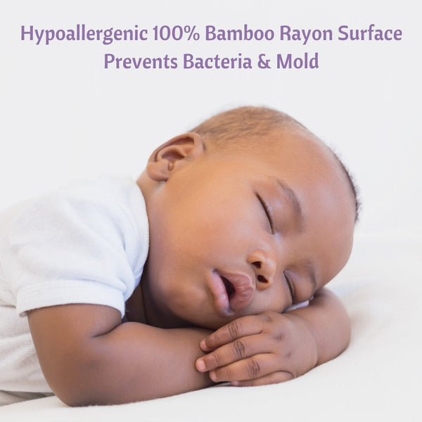 Bamboo Jacquard Cot Bed Mattress Protector 70x140cm