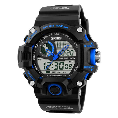 Sport Famous Watch for Men Military Army Watch With Led Digital Display Analog Shock and Alarm clock and Night Mode
