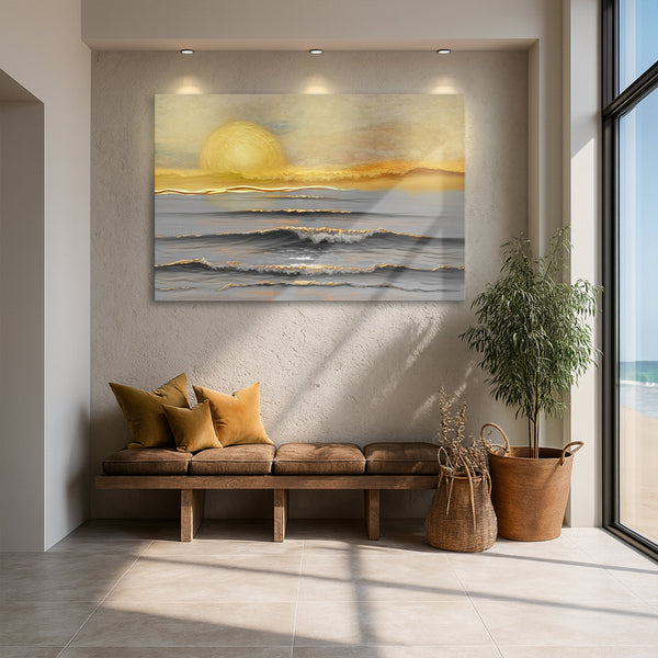 Golden Horizon Calm Wall Art Tailored Canvases