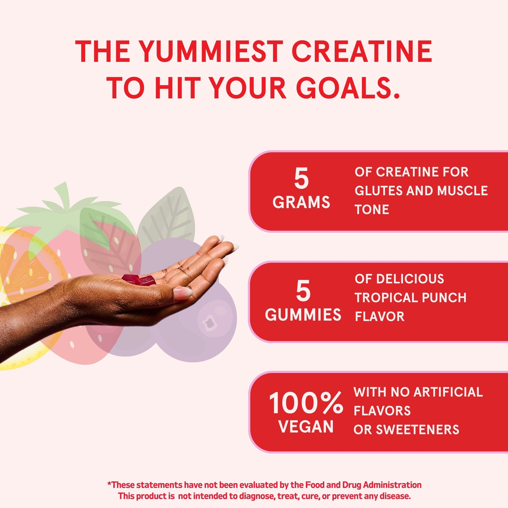 Creatine Gummies V3 Peach Perfect