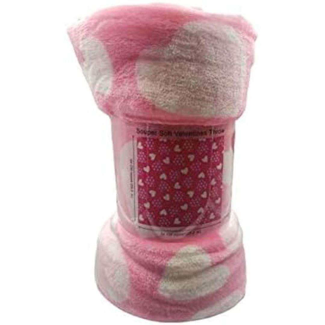 Valentine's Day Heart-Themed Throw Blanket – Ultra Plush, Soft, Cozy, and Luxurious Fleece, 50