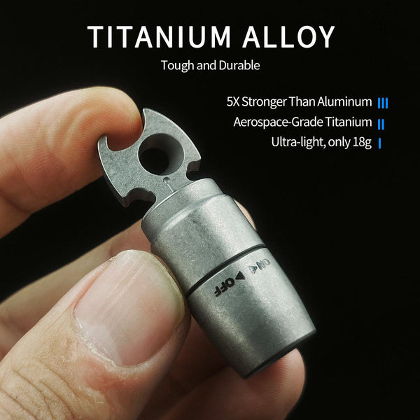 Keychain Flashlight EDC Pocket Flashlight with Bottle Opener Wautton Outdoor Gear