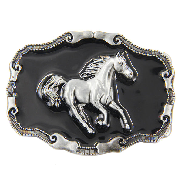 TOPACC Horse Western Cowboy Rodeo Running Belt Buckle