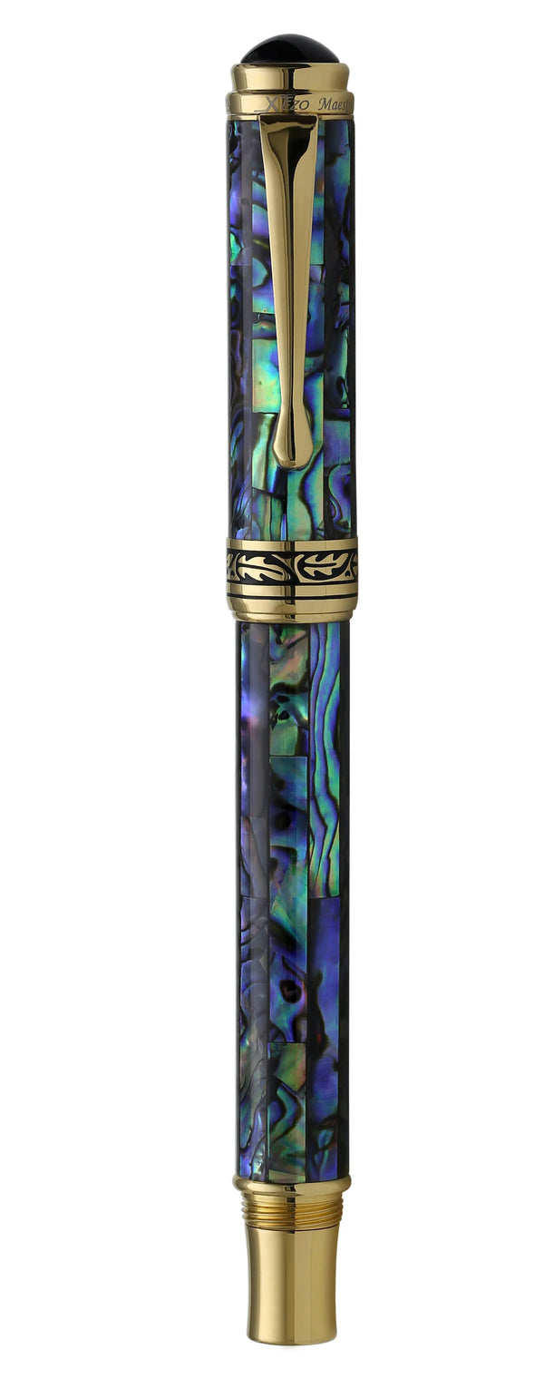 Maestro® Paua Abalone Sea Shell Fountain Pen (Medium Nib) - 18K Gold Plated - Gifts for You 'n Me