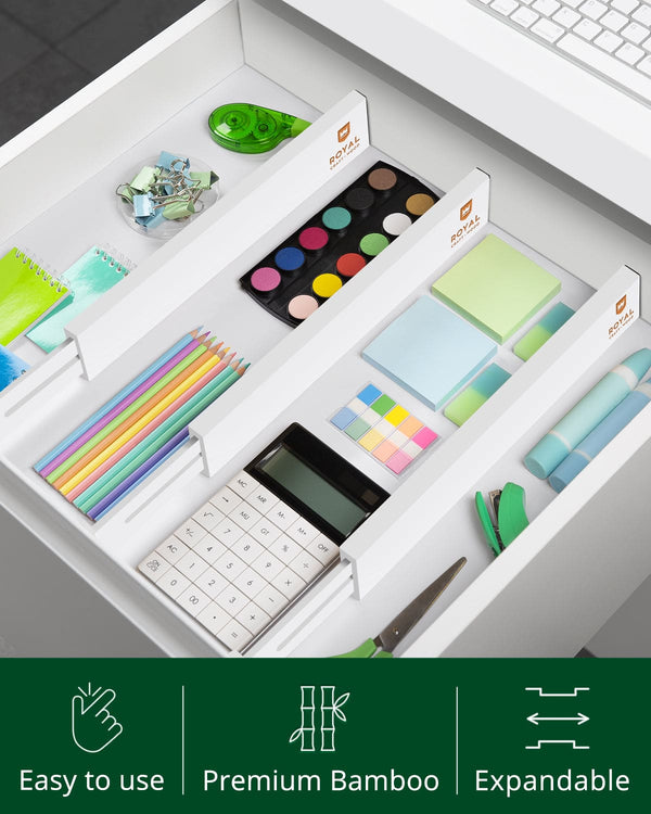 Drawer Dividers 22”, White