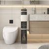 5-Tier Narrow Bathroom Storage Cabinet with Drawers and Tissue Box