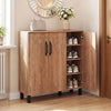 5-Tier Shoe Storage Cabinet Freestanding Shoe Rack Organizer-Oak