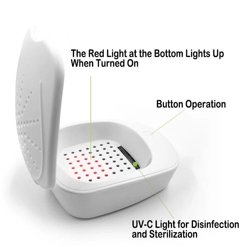 Hearing Aid UV Drying & Sterilization Box – USB-C Electronic Dehumidifier