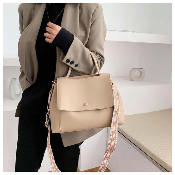 Casual Simple Leather Crossbody Bag For Women And Girls Designer Shoulder Messenger Travel Bag For Ladies