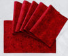 Jacquard Placemats - JQ Red / 13x18" / Set of 4