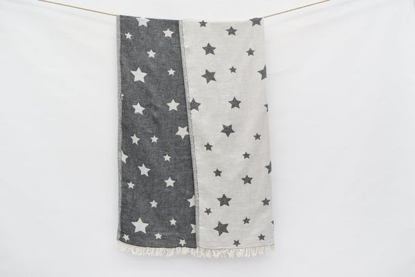 Star Black Turkish Towel
