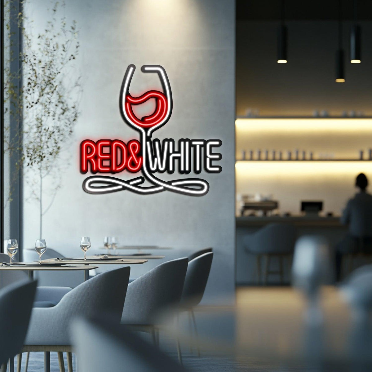 Wine Metal Neon Wall Art- LN0042