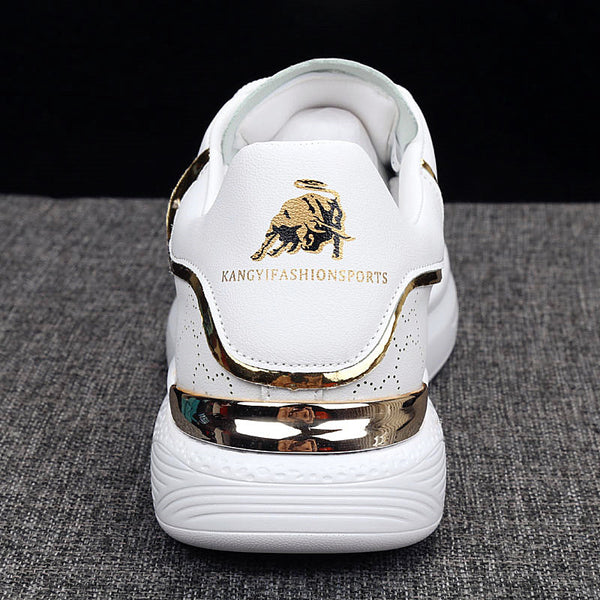 New Fashion White High Quality Women's White Thick Soled Sports Casual Couple Shoes Summer Lace-Up Trainers Gym Tennis Running Breathable High Quality Sneakers