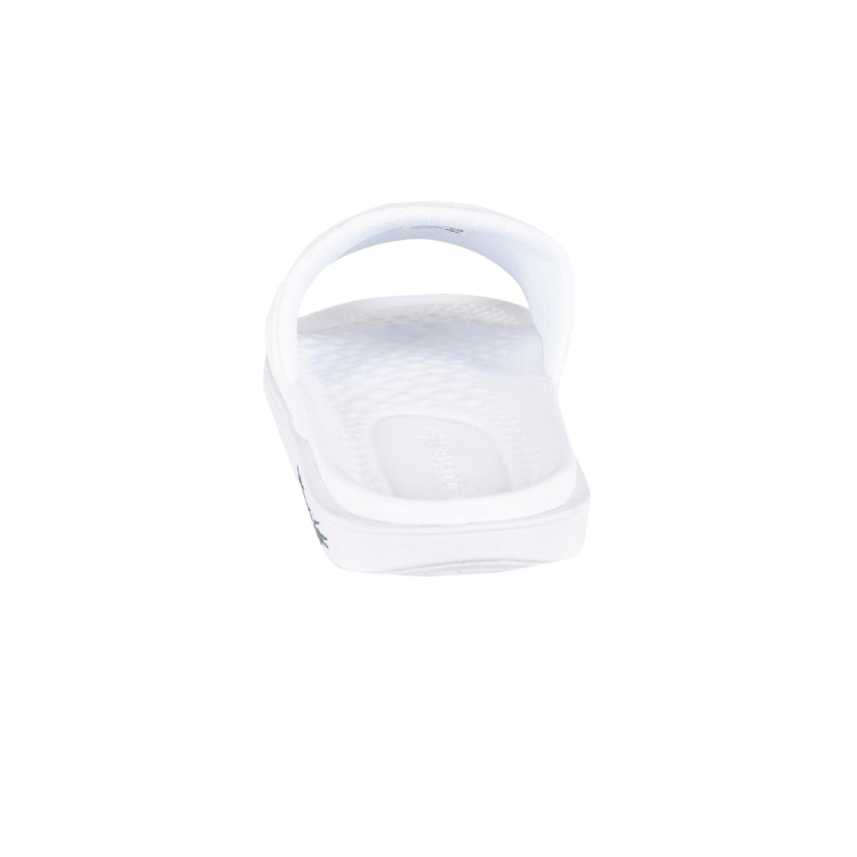 LACOSTE 7-43CMA00201R5 CROCO DUALISTE LOGO STRAP 0922 MN'S (Medium) White/Dark Green Synthetic Slide