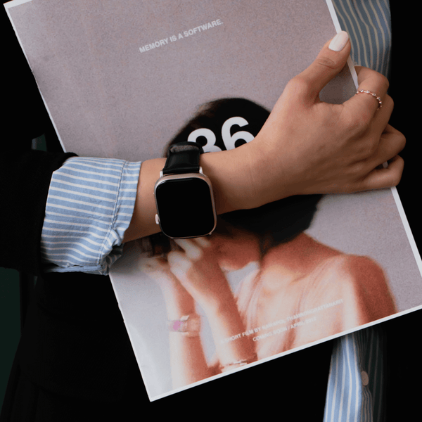 Apple Watch Purple Leather Strap - Boston LEATHERE