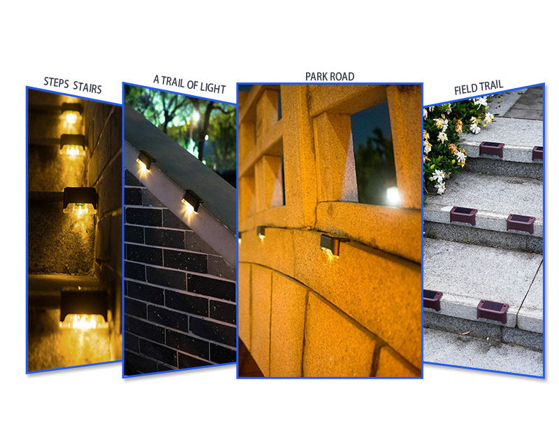 8-Pack Solar LED Deck & Step Lights
