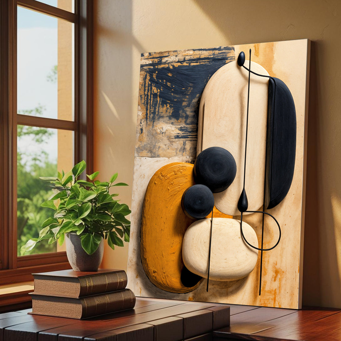 Orange Abstract Harmony Wall Art Tailored Canvases