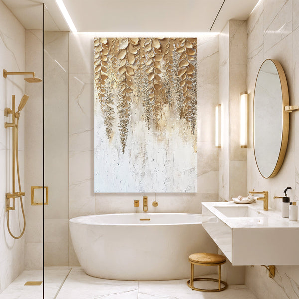 Golden Wisteria Wall Art Tailored Canvases