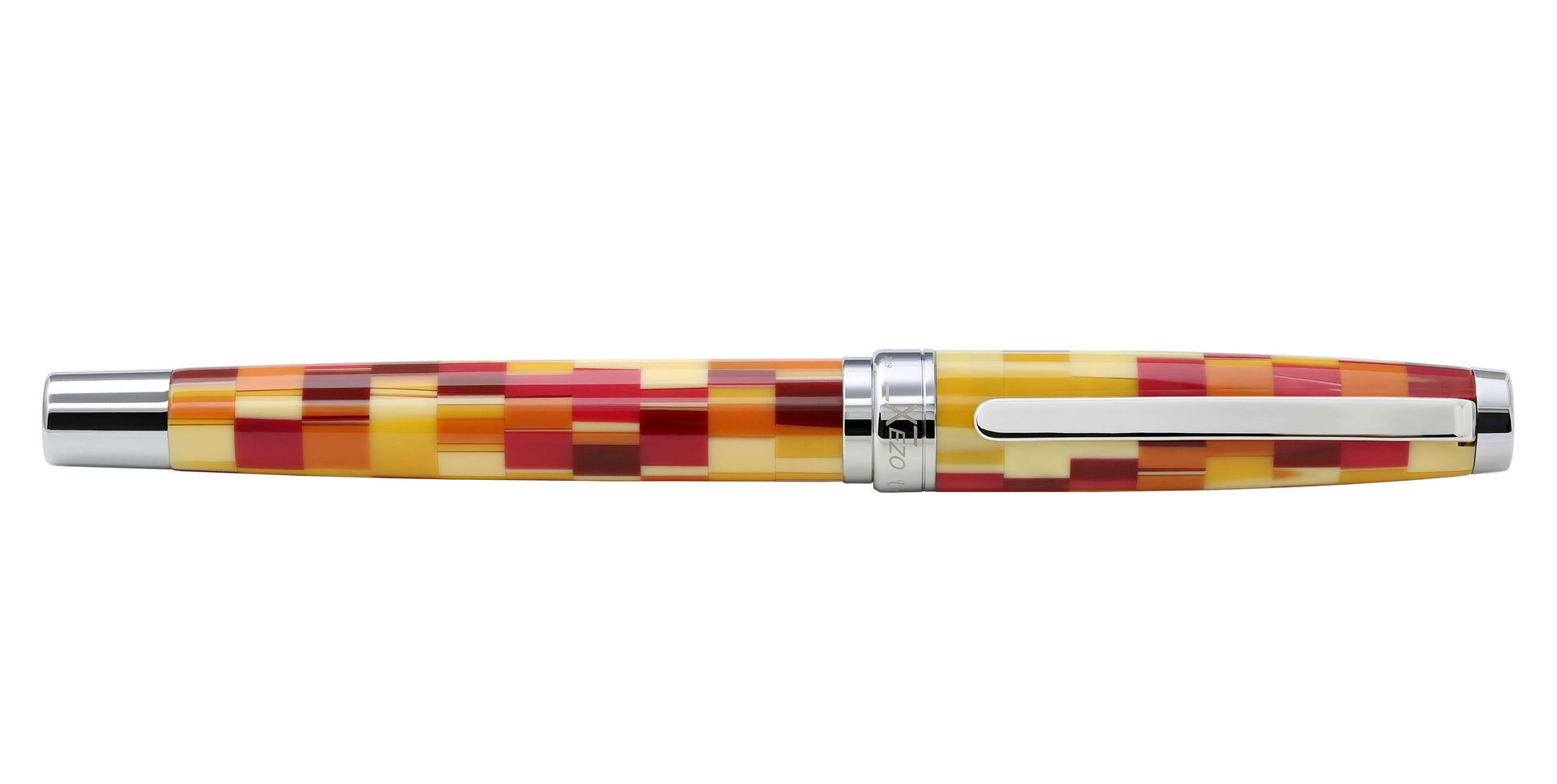 Urbanite Acrylic & Brass Fountain Pen (Fine Nib) - Retro Red