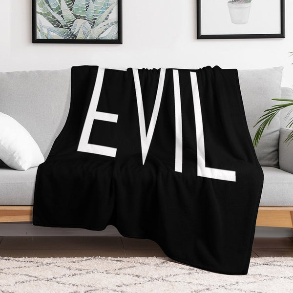 Evil Tv Show Title Eco-conscious Throw Blanket