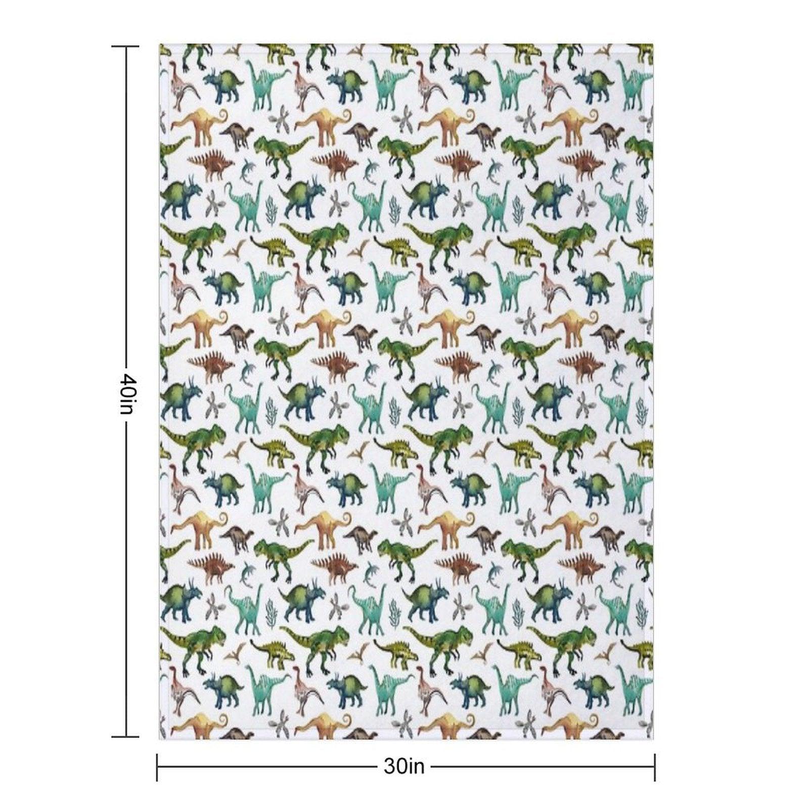 Dino-Mite Dreams for Kids  Trendy Dinosaur Pattern  Unique Gift Idea. Throw Blanket