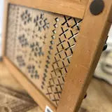 Wood Tray With Glass Bottom VagabondVintage