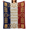 Napoleonic French 85th Regimental Flag Throw Blanket