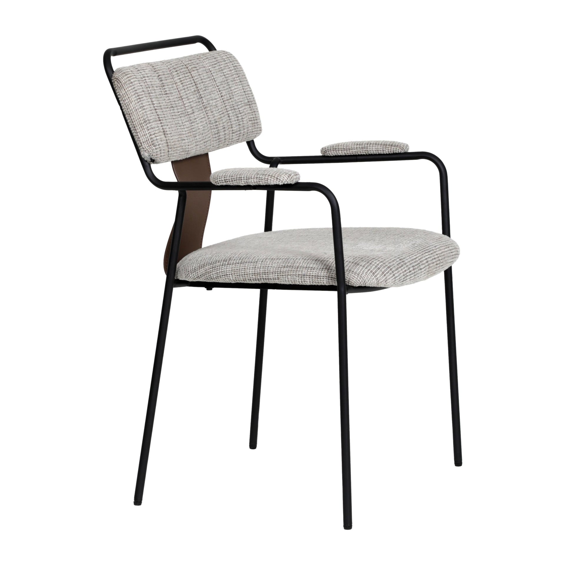 Couva Dining Chair (Set of 2) Gray Tweed