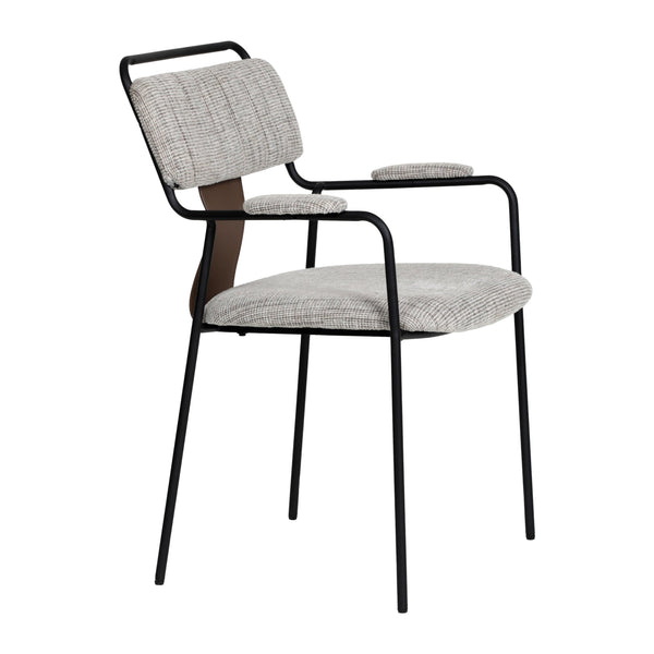 Couva Dining Chair (Set of 2) Gray Tweed