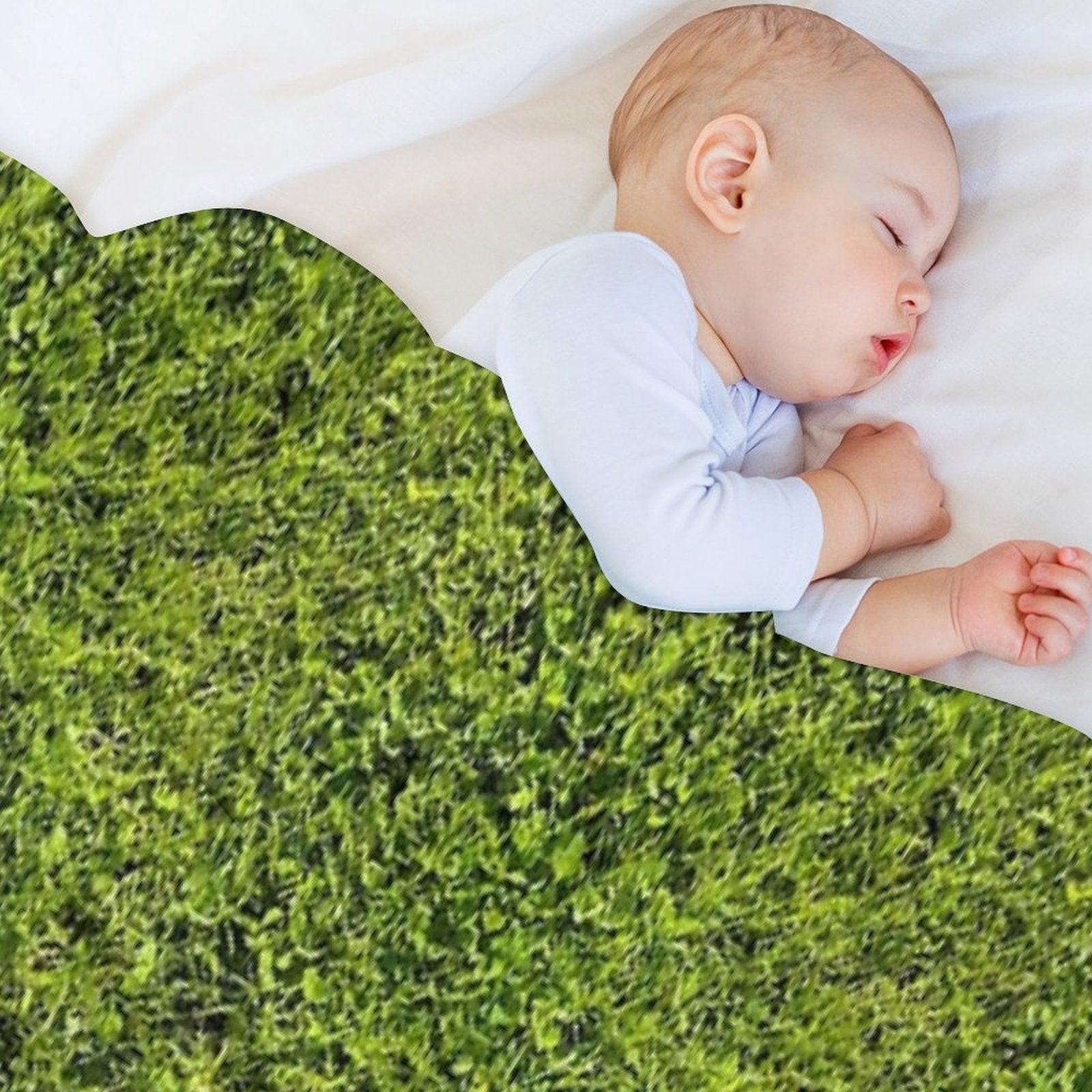 Green Grass Throw Blanket