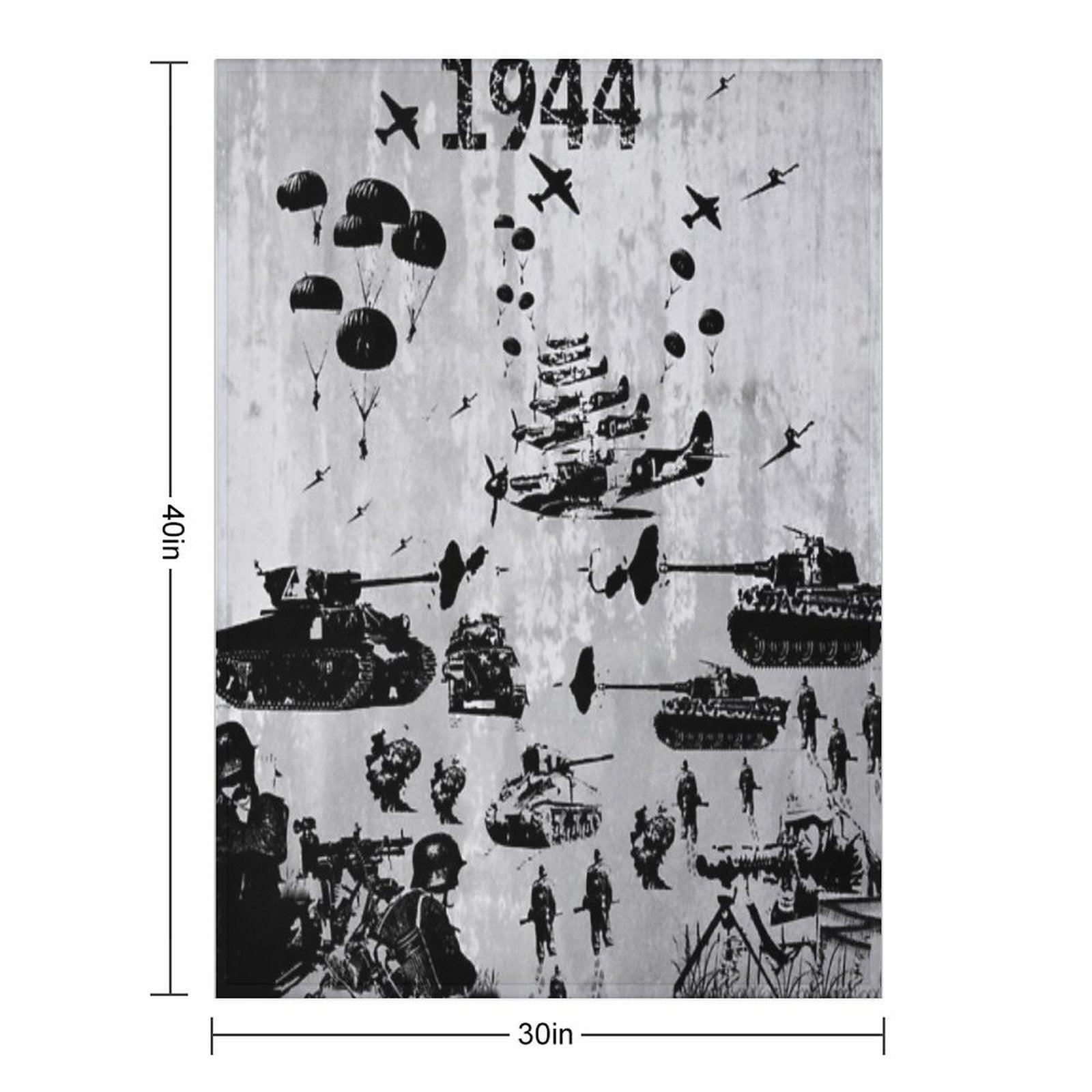 1944 WORLD WAR 2 Throw Blanket