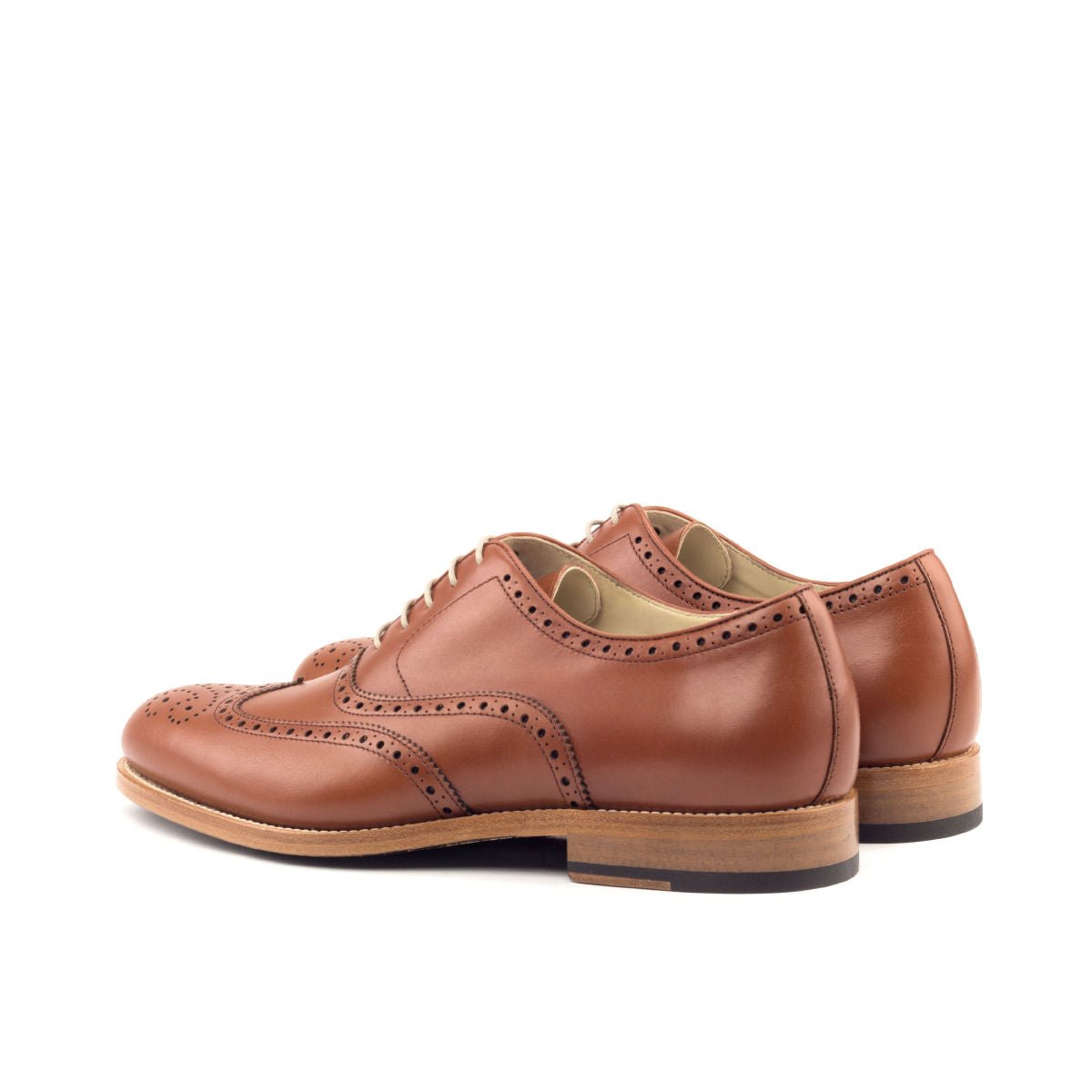 Coreira - Brown leather brogue oxford shoes
