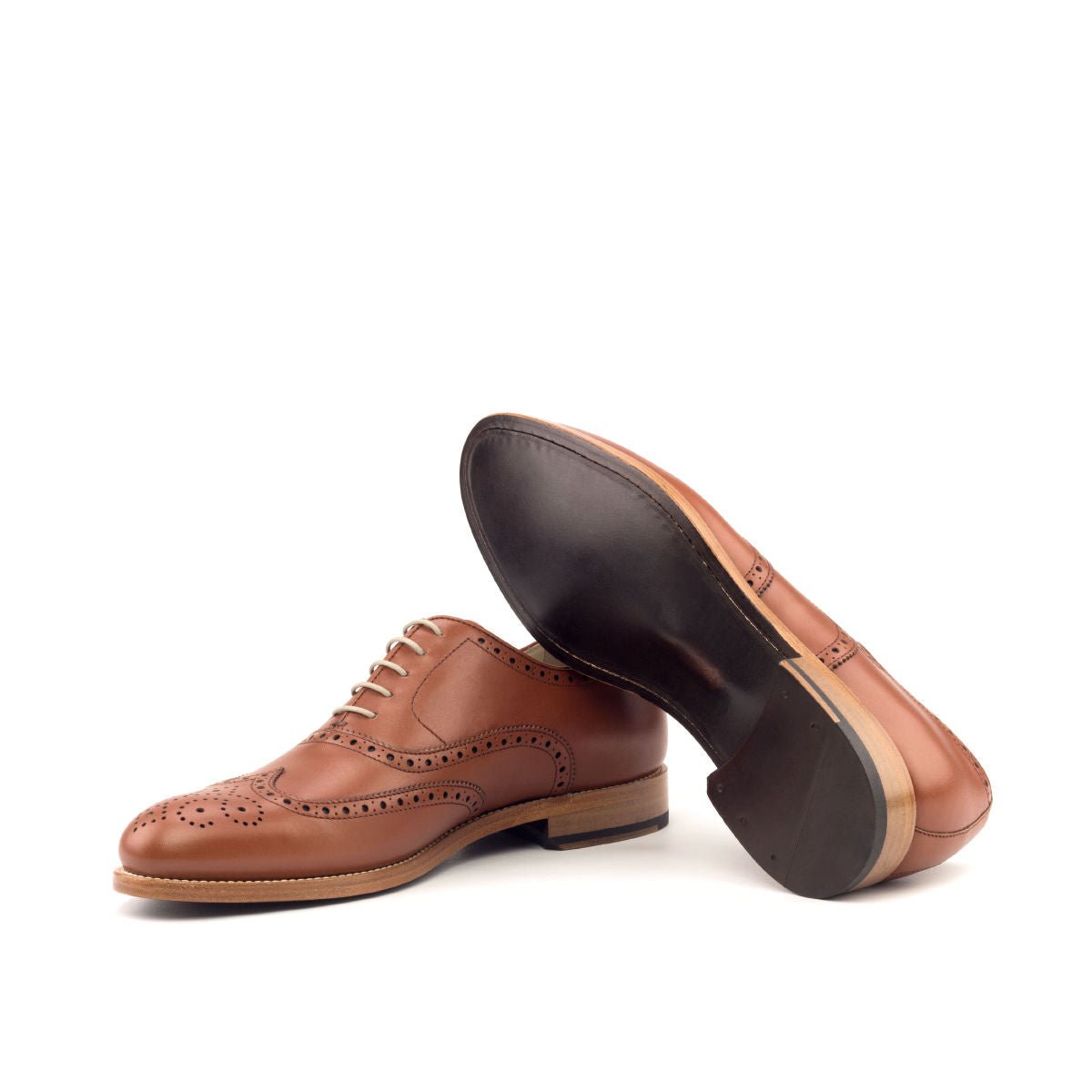Coreira - Brown leather brogue oxford shoes