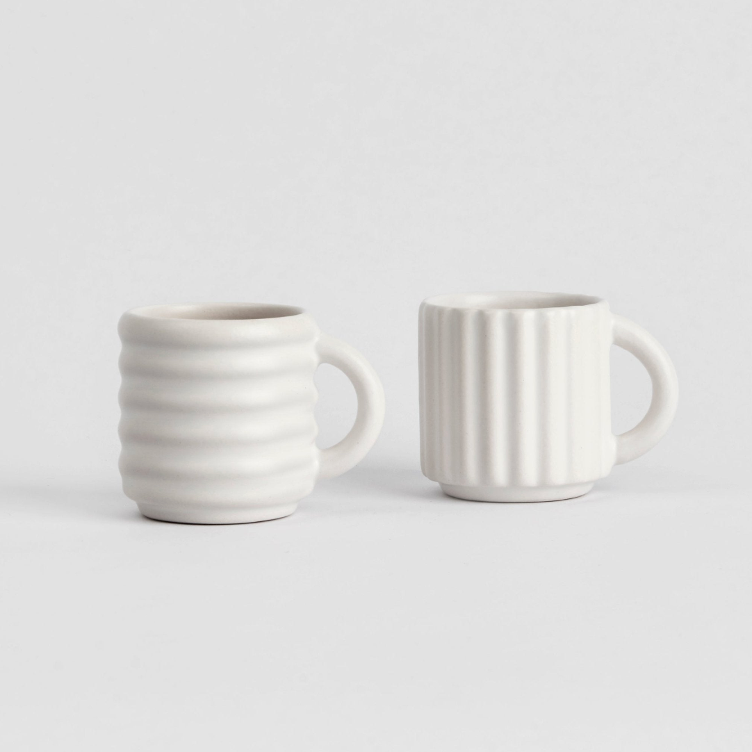 Ripple Espresso Cups Set of 2