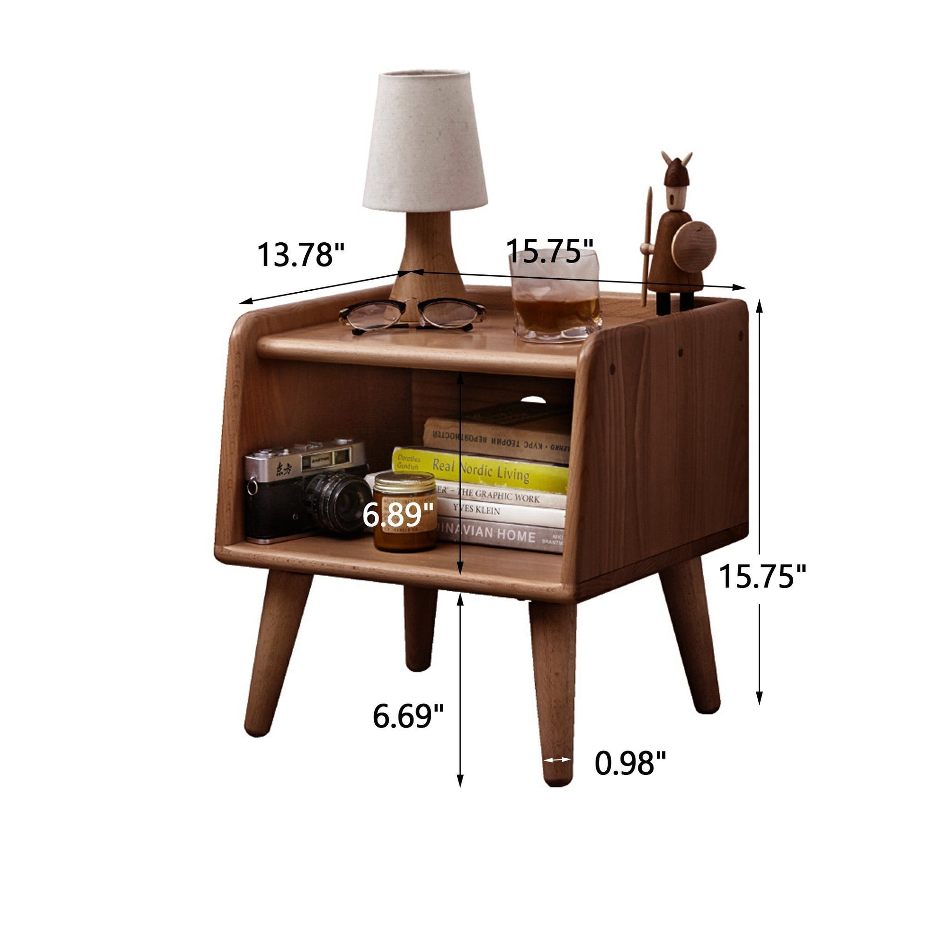 Pure Solid Wood Bedside Cabinet Nightstands BLAKHOM