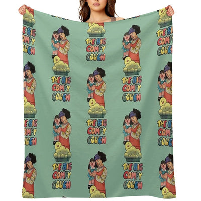 Loonette And Molly (The Big Comfy Couch) Machine-washable Throw Blanket