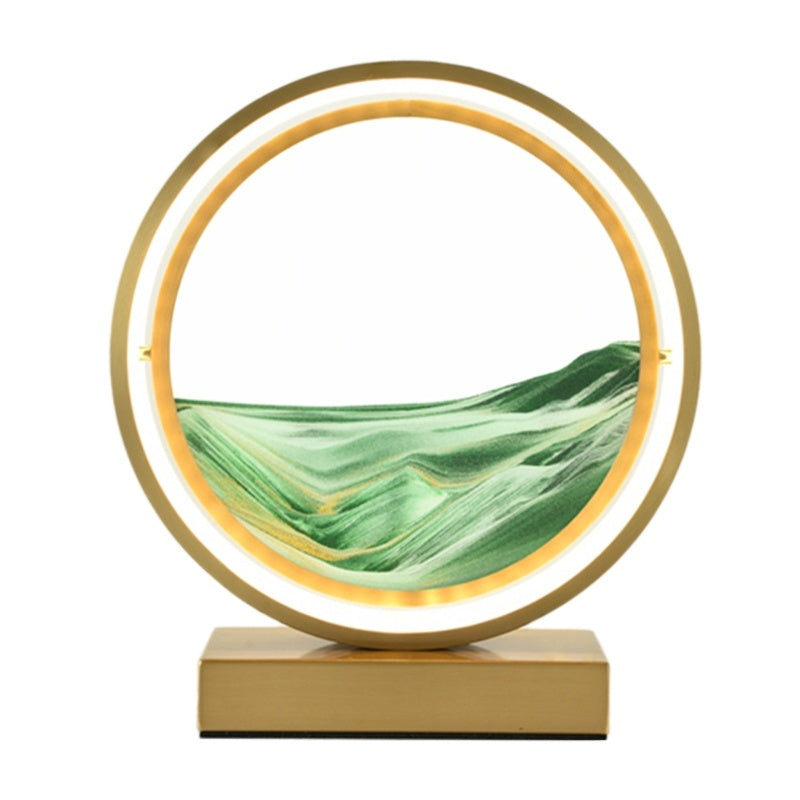 Creative Fashion Romantic Simple Bedroom Quicksand Table Lamp Decorbites