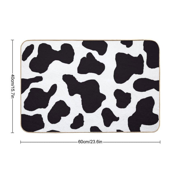 Cow Print Bath Mat
