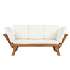 Outdoor Adjustable Patio Wooden Daybed Sofa