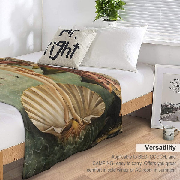The Birth of Venus Multi-functional Throw Blanket