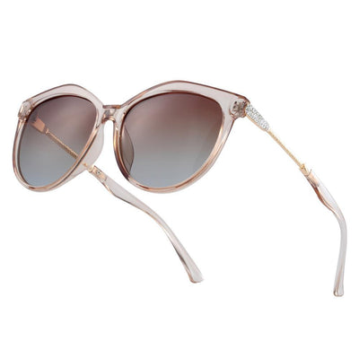 Polarized Cat Eye Sunglasses Women Gradient Round Sun glasses for Women oculos lunette de soleil femme