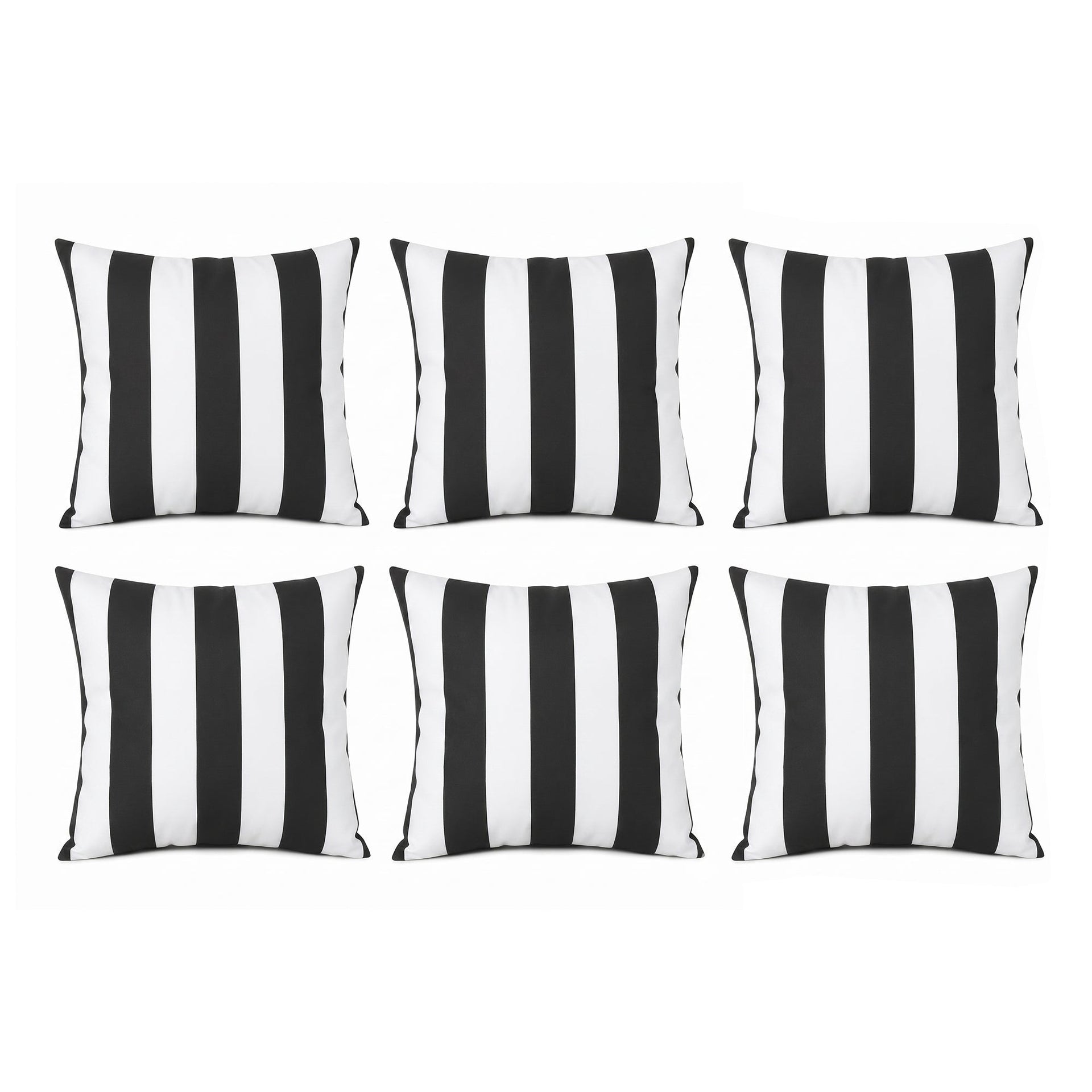 Water-Repellent Outdoor Pillow Covers - Set of 6