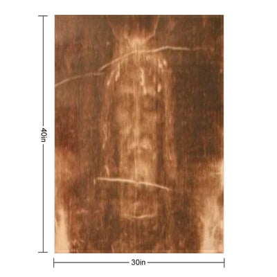 Shroud of Turin, Jesus Christ Machine-washable Throw Blanket