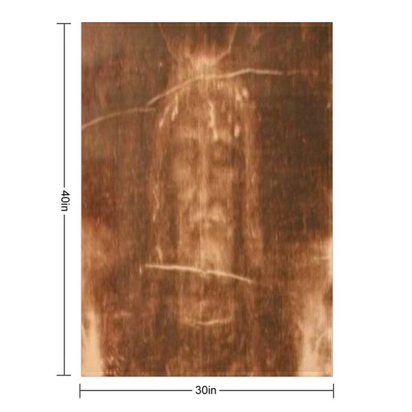 Shroud of Turin, Jesus Christ Machine-washable Throw Blanket