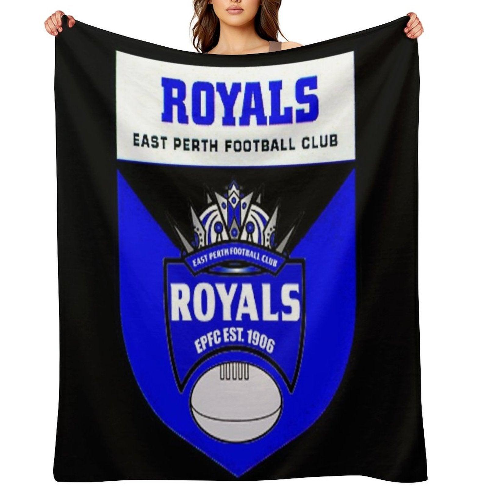 East Perth Football Club  AFL Australian Football Throw Blanket