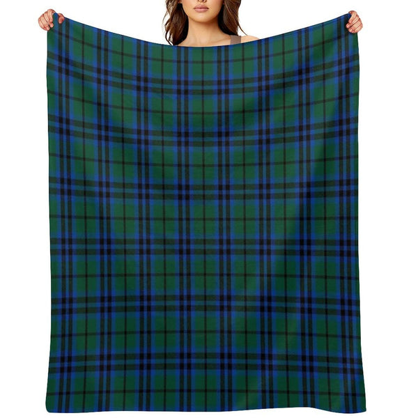 Marshall Clan Tartan (High Res) Wrinkle-free Throw Blanket