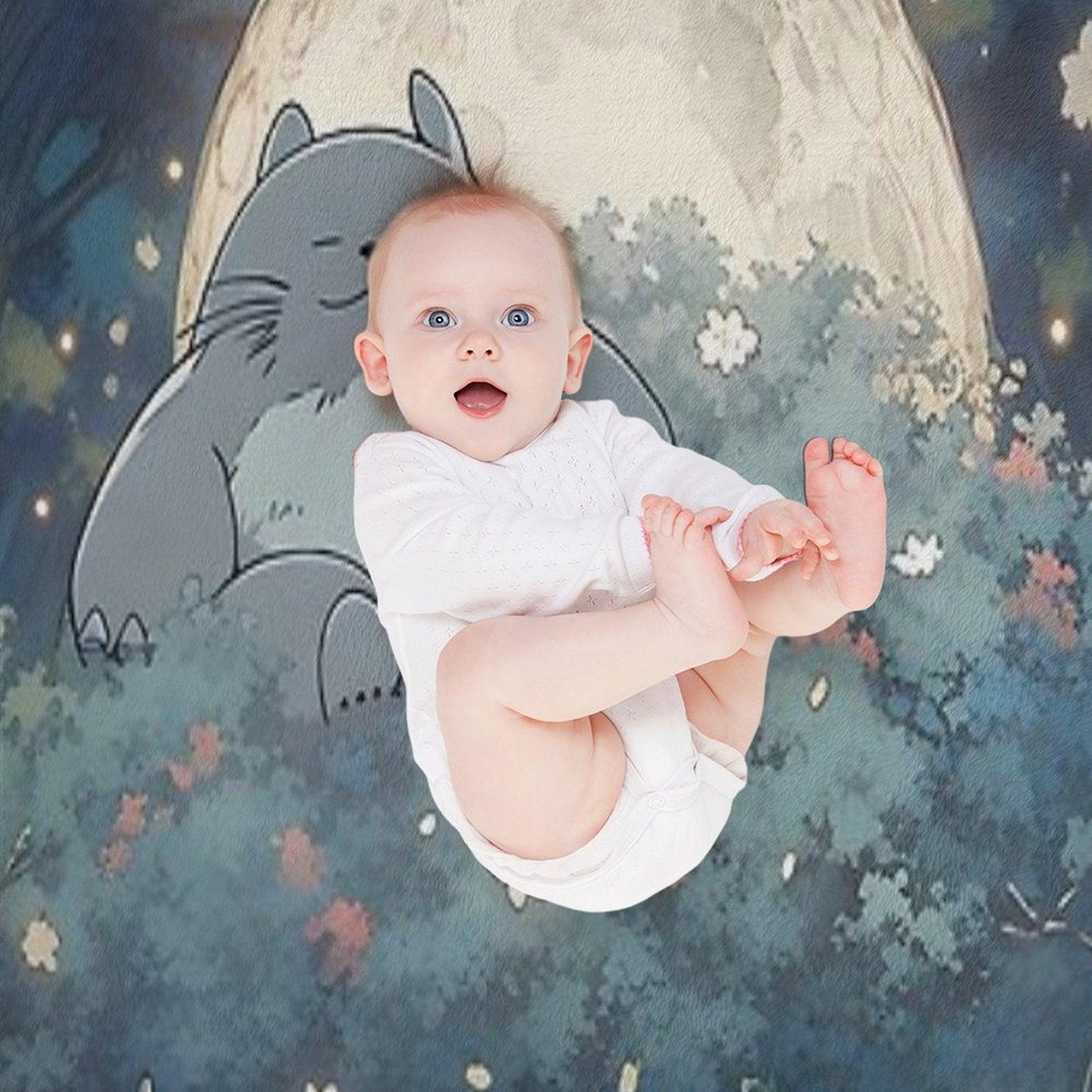 Explore The Enchanting World of My Neighbor Totoro XI Original Art And Illustrations Online Throw Blanket