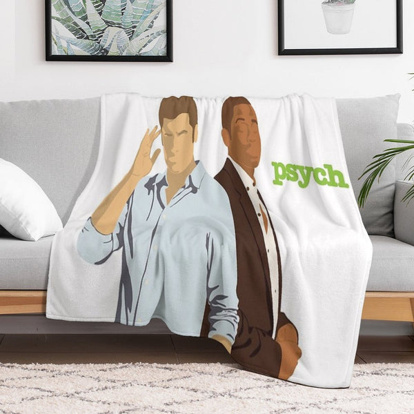 Psych TV- Shawn And Gus Comfort Throw Blanket